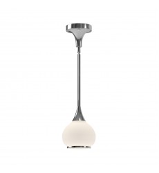  PD524006CHOP-Hazel 6-in Chrome/Opal Matte Glass 1 Light Pendant