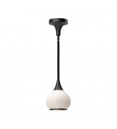  PD524006MBOP-Hazel 6-in Matte Black/Opal Matte Glass 1 Light Pendant