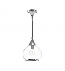  PD524110CHCL-Hazel 10-in Chrome/Clear Glass 1 Light Pendant