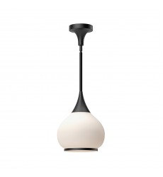  PD524110MBOP-Hazel 10-in Matte Black/Opal Matte Glass 1 Light Pendant