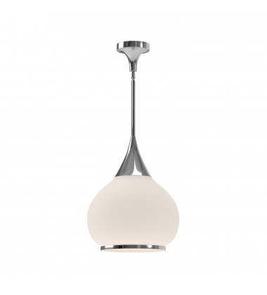 PD524214CHOP-Hazel 14-in Chrome/Opal Matte Glass 1 Light Pendant PD524214CHOP-Hazel 14-in Chrome/Opal Matte Glass 1 Light Pendant