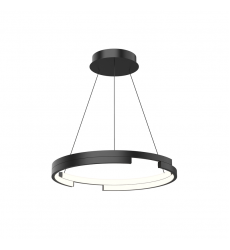 PD52719-BK-UNV-010-Anello Minor 19-in Black LED Pendant