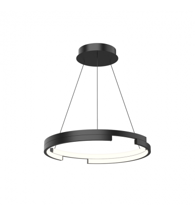 PD52719-BK-UNV-010-Anello Minor 19-in Black LED Pendant