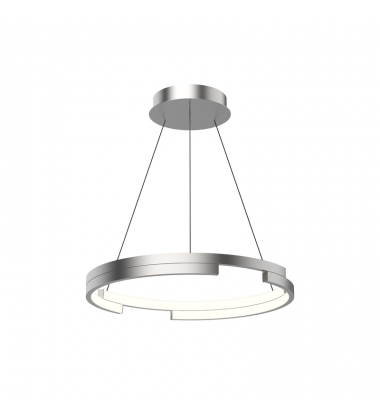 PD52719-BN-UNV-010-Anello Minor 19-in Brushed Nickel LED Pendant