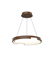 PD52719-WT-UNV-010-Anello Minor 19-in Walnut LED Pendant