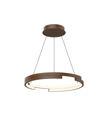 PD52719-WT-UNV-010-Anello Minor 19-in Walnut LED Pendant
