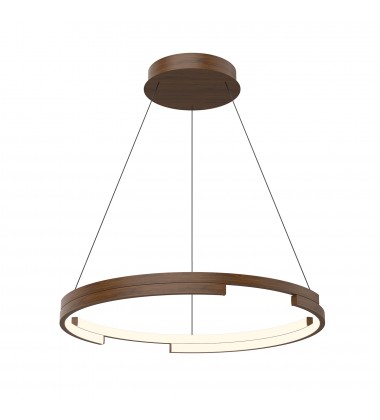  PD52724-WT-Anello Minor 24-in Walnut LED Pendant