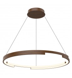  PD52732-WT-Anello Minor 32-in Walnut LED Pendant