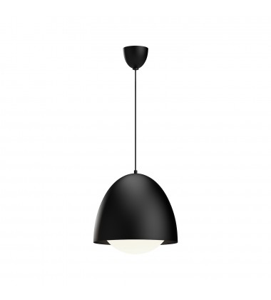 PD529116MBOP-Kenji 16-in Matte Black/Opal Matte Glass 1 Light Pendant  PD529116MBOP-Kenji 16-in Matte Black/Opal Matte Glass 1 Light Pendant