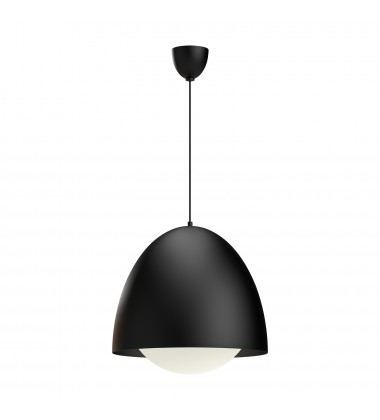 PD529220MBOP-Kenji 20-in Matte Black/Opal Matte Glass 1 Light Pendant  PD529220MBOP-Kenji 20-in Matte Black/Opal Matte Glass 1 Light Pendant