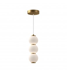 PD530313AGOP-Bijou 7-in Aged Gold/Opal Matte Glass LED Pendant PD530313AGOP-Bijou 7-in Aged Gold/Opal Matte Glass LED Pendant
