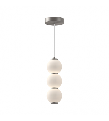 PD530313BNOP-UNV-Bijou 7-in Brushed Nickel/Opal Matte Glass LED Pendant