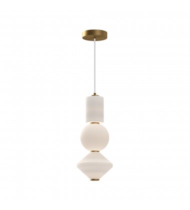 PD530341AGOP-Bijou 8-in Aged Gold/Opal Matte Glass LED Pendant PD530341AGOP-Bijou 8-in Aged Gold/Opal Matte Glass LED Pendant