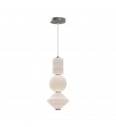 PD530341BNOP-Bijou 8-in Brushed Nickel/Opal Matte Glass LED Pendant PD530341BNOP-Bijou 8-in Brushed Nickel/Opal Matte Glass LED Pendant