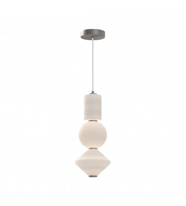 PD530341BNOP-Bijou 8-in Brushed Nickel/Opal Matte Glass LED Pendant PD530341BNOP-Bijou 8-in Brushed Nickel/Opal Matte Glass LED Pendant