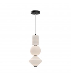 PD530341MBOP-Bijou 8-in Matte Black/Opal Matte Glass LED Pendant PD530341MBOP-Bijou 8-in Matte Black/Opal Matte Glass LED Pendant