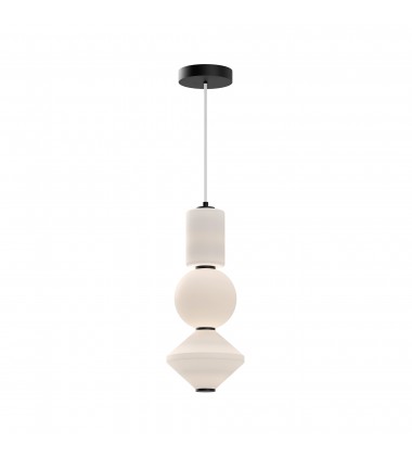 PD530341MBOP-Bijou 8-in Matte Black/Opal Matte Glass LED Pendant PD530341MBOP-Bijou 8-in Matte Black/Opal Matte Glass LED Pendant