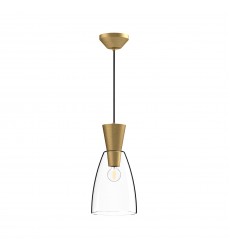 PD534007BGCL-Arlo 7-in Brushed Gold/Clear Glass 1 Light Pendant PD534007BGCL-Arlo 7-in Brushed Gold/Clear Glass 1 Light Pendant
