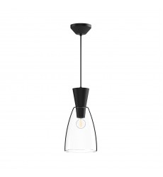 PD534007MBCL-Arlo 7-in Clear Glass/Matte Black 1 Light Pendant PD534007MBCL-Arlo 7-in Clear Glass/Matte Black 1 Light Pendant
