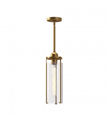  PD536005AGWC-Belmont 5-in Aged Gold/Clear Water Glass 1 Light Pendant