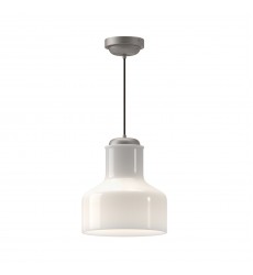  PD540411BNGO-Westlake 11-in Brushed Nickel/Glossy Opal Glass 1 Light Pendant