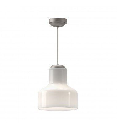  PD540411BNGO-Westlake 11-in Brushed Nickel/Glossy Opal Glass 1 Light Pendant