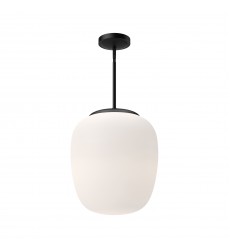PD541014MBOP-Holden 14-in Matte Black/Opal Matte Glass 1 Light Pendant PD541014MBOP-Holden 14-in Matte Black/Opal Matte Glass 1 Light Pendant
