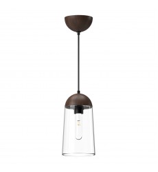 PD542207MBWT-Emil 6-in Matte Black/Walnut 1 Light Pendant PD542207MBWT-Emil 6-in Matte Black/Walnut 1 Light Pendant