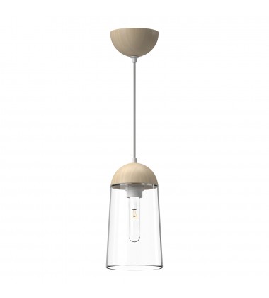 PD542207WHWK-Emil 6-in White/White Oak 1 Light Pendant PD542207WHWK-Emil 6-in White/White Oak 1 Light Pendant