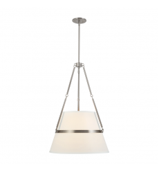 PD546719BNWL-Oliver 18-in Brushed Nickel dimmable Pendant