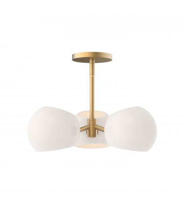PD548315BGOP-Willow 16-in Brushed Gold/Opal Matte Glass 3 Lights Pendant PD548315BGOP-Willow 16-in Brushed Gold/Opal Matte Glass 3 Lights Pendant