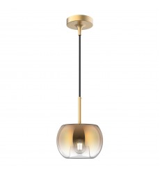  PD57508-BG/CP-Samar 8-in Brushed Gold/Copper 1 Light Pendant