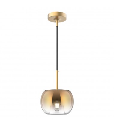  PD57508-BG/CP-Samar 8-in Brushed Gold/Copper 1 Light Pendant