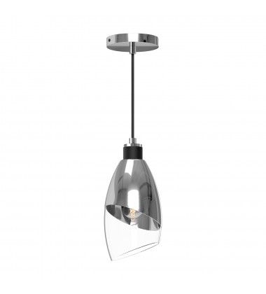 PD587105CHCL-Capri 5-in Chrome/Clear Glass 1 Light Pendant  PD587105CHCL-Capri 5-in Chrome/Clear Glass 1 Light Pendant