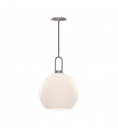  PD601710BNOP-Soji 10-in Brushed Nickel/Opal Matte Glass 1 Light Pendant