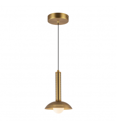 PD616109BGOP-UNV-Arden 9-in Brushed Gold/Opal Glass LED Pendant
