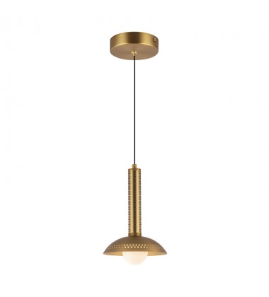 PD616109BGOP-UNV-Arden 9-in Brushed Gold/Opal Glass LED Pendant PD616109BGOP-UNV-Arden 9-in Brushed Gold/Opal Glass LED Pendant