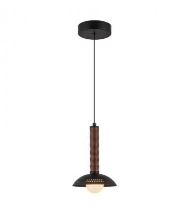 PD616109MBOP-UNV-Arden 9-in Matte Black/Opal Glass LED Pendant