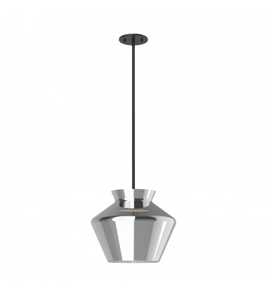  PD62013-BK/CH-Trinity 13-in Black/Chrome LED Pendant