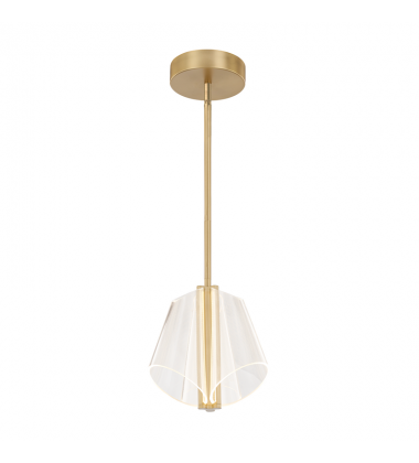 PD62511-BG/LG-UNV-Mulberry 11-in Brushed Gold/Light Guide LED Pendant PD62511-BG/LG-UNV-Mulberry 11-in Brushed Gold/Light Guide LED Pendant