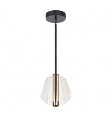 PD62511-BK/LG-UNV-Mulberry 11-in Black/Light Guide LED Pendant