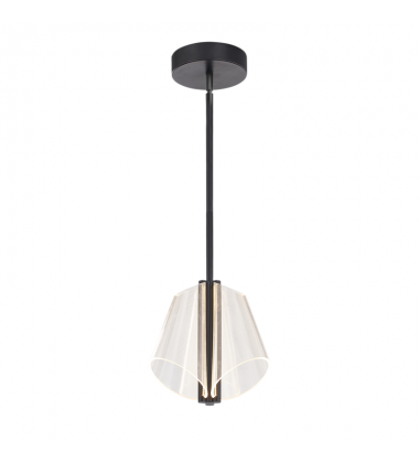 PD62511-BK/LG-UNV-Mulberry 11-in Black/Light Guide LED Pendant PD62511-BK/LG-UNV-Mulberry 11-in Black/Light Guide LED Pendant