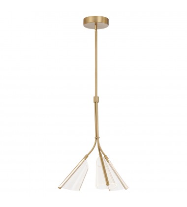  PD62622-BG/LG-Mulberry 22-in Brushed Gold/Light Guide LED Pendant