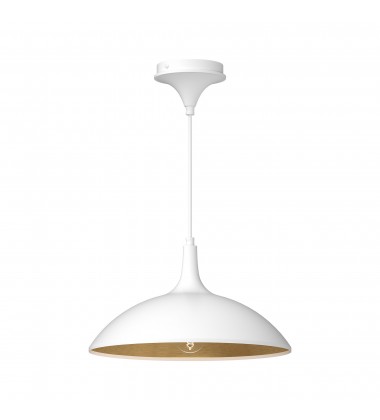  PD627914WH-Abel 14-in White 1 Light Pendant