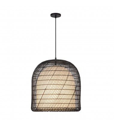 PD631920MBOP-Bondi 20-in Matte Black/Opal Glass 1 Light Pendant  PD631920MBOP-Bondi 20-in Matte Black/Opal Glass 1 Light Pendant