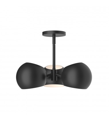  PD648315MB-Willow 16-in Matte Black 3 Lights Pendant