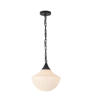 PD651012MBGR-Farrah 12-in Black Pendant