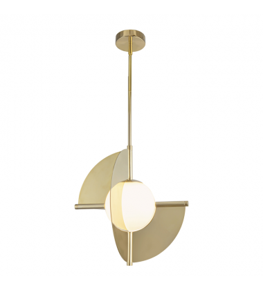 PD65116-MRB/OP-UNV-Scorpio 16-in Metallic Brass/Opal Glass LED Pendant PD65116-MRB/OP-UNV-Scorpio 16-in Metallic Brass/Opal Glass LED Pendant