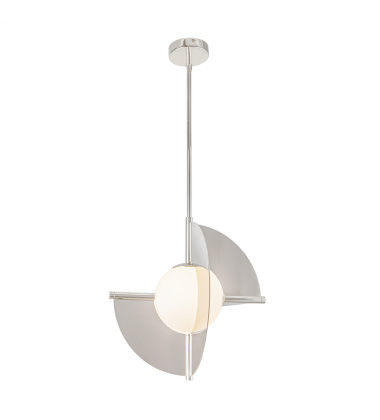 PD65116-PN/OP-UNV-Scorpio 16-in Polished Nickel/Opal Glass LED Pendant