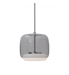  PD70610-SM/BN-Enkel 10-in Smoked/Brushed Nickel LED Pendant